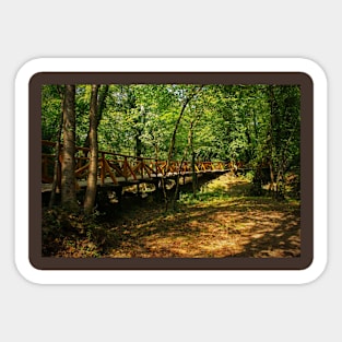 Walkway at Japod Islands Near Bihac, Bosnia Sticker